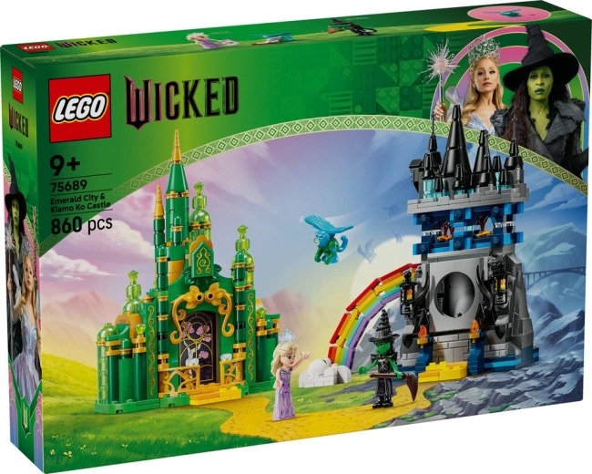 Set LEGO Wicked – Orașul de Smarald și castelul Kiamo Ko