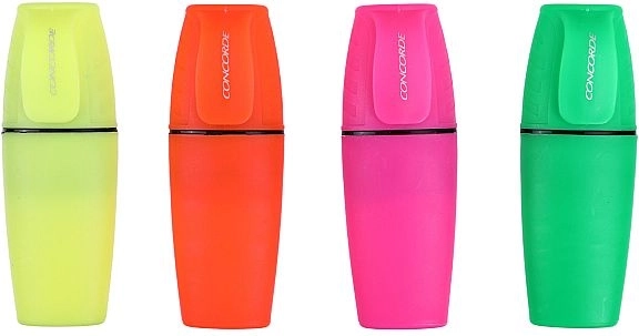 Set mini evidențiatoare Concorde Neon, 4 buc