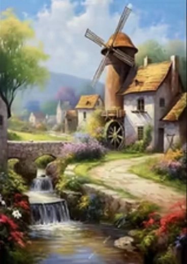 Norimpex pictură cu diamante Moară 30 × 40 cm
