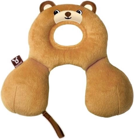 Benbat pernuță pentru gât cu tetieră – ursuleț (0–12 luni)