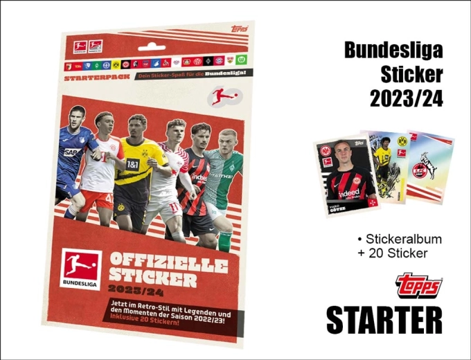 Topps Bundesliga set de start cu autocolante 2023/2024