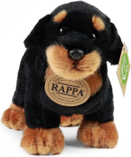 Rottweiler de pluș în picioare 18 cm – eco friendly