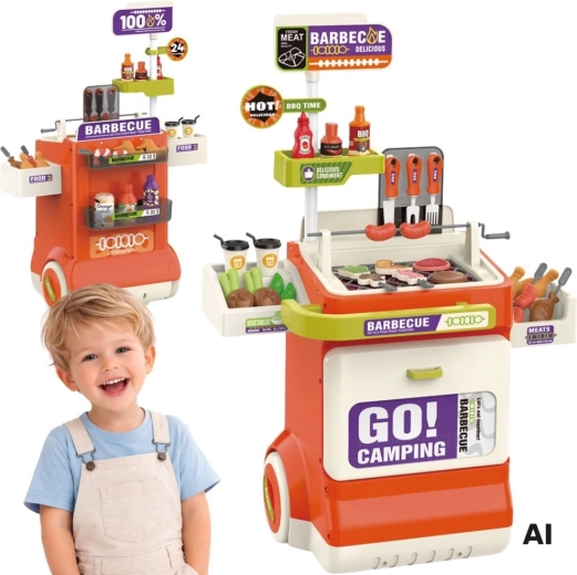 Woopie cărucior interactiv de grătar BBQ - 1 bucată