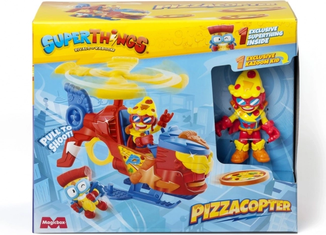 SuperThings Pizzacopter cu lansator de discuri