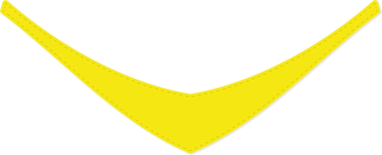 Eșarfă galbenă pentru jucării de pluș