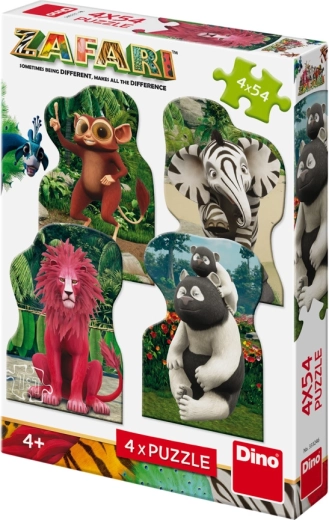 Puzzle Zafari: Zoomba și prietenii 4x54