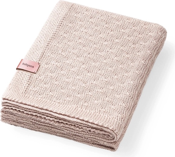 Pătură tricotată din bambus BabyOno, Light Beige