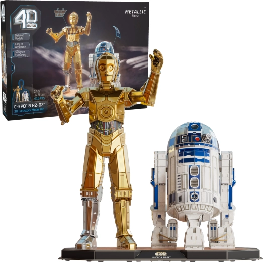 4D Build Star Wars C-3PO și R2-D2 – model puzzle 3D
