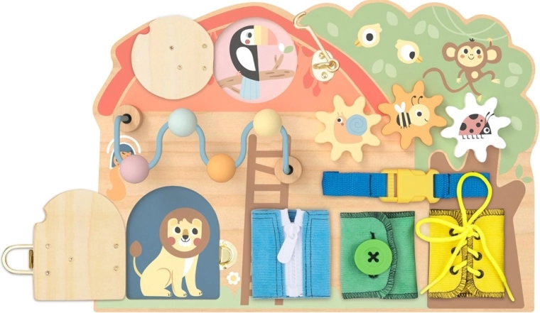 2Kids Toys tablă de activități în formă de căsuță cu animăluțe