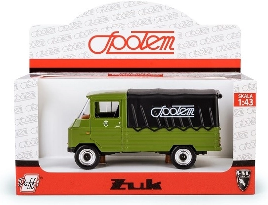 Model auto Żuk Społem 1:43 verde cu prelată