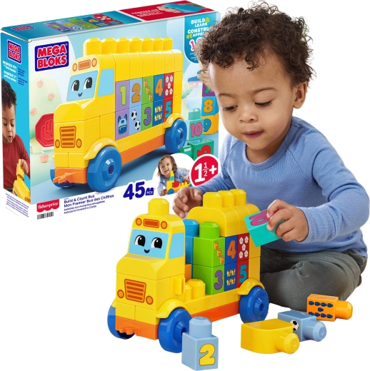 Autobuz Mega Bloks Construiește și numără