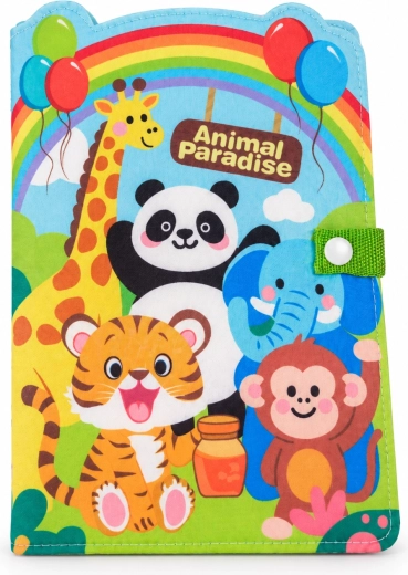 Carte educativă textilă Chipolino Zoo