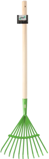 Greblă pentru frunze pentru copii 70 × 24 cm verde Micul grădinar