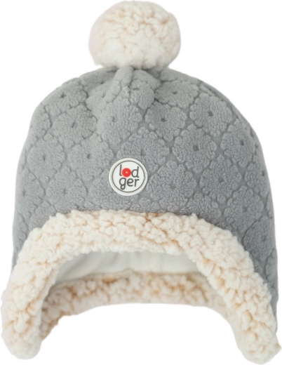 Căciulă de iarnă din fleece Lodger folklore fleece drizzle 6–12 luni - 1 buc