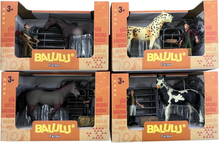 Set de joacă Balulu cu cal, figurină îngrijitor și accesorii - 1 bucată