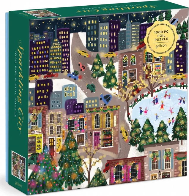 Puzzle metalice Sparkling City 1000 piese