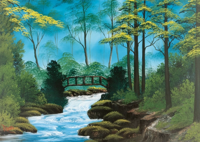 Puzzle Bob Ross: Podul singuratic 1000 piese