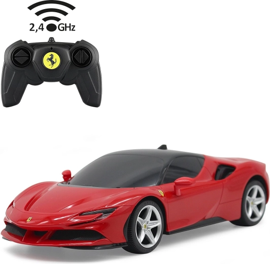 Mașină RC Ferrari SF90 Stradale 1:24 roșie, 2,4 GHz Jamara - 1 bucată
