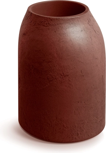 Ghiveci Epocco Bold 48 cm maro-roșiatic, mat, rezistent la îngheț, PE
