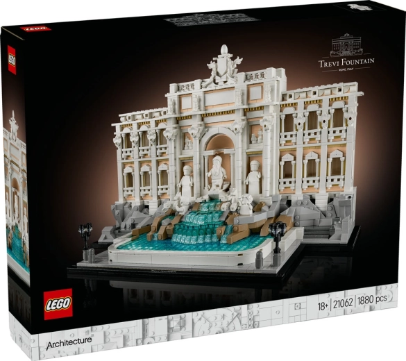 Lego architecture fântâna di trevi set de construcție pentru adulți