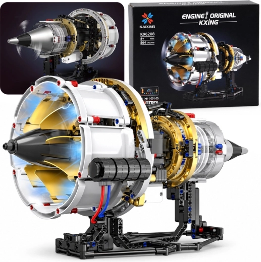 Set de construcție tehnic pentru un motor cu reacție cu acumulator