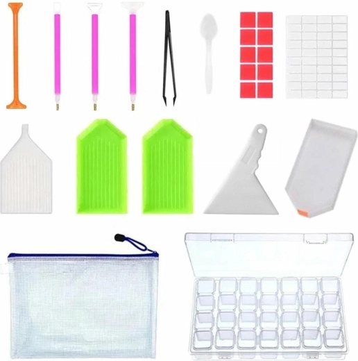 Set de accesorii pentru broderie cu diamante Ag979