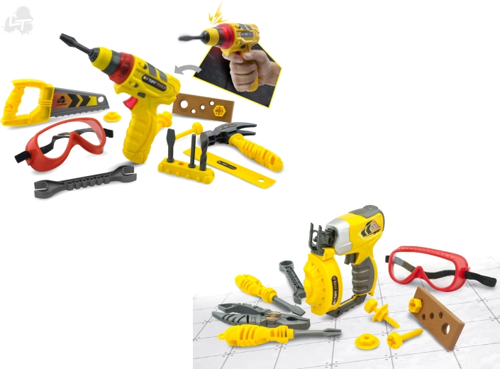 Set de scule pentru copii Tuff Tools cu ochelari