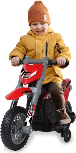 Motocicletă electrică pentru copii Power Bike roșie 6 V