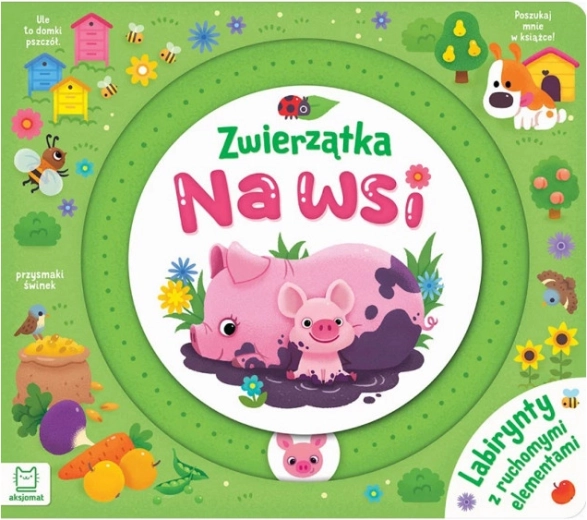 Animale la fermă: Labirinturi cu elemente mobile – carte interactivă pentru cei mici
