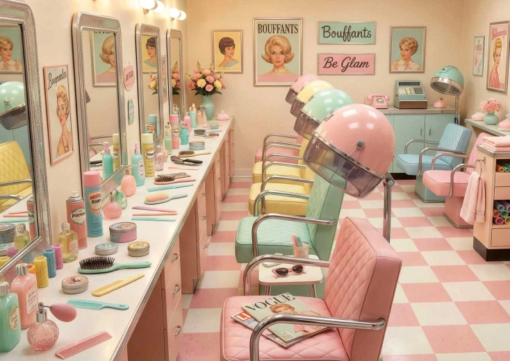 Puzzle EDUCA Retro Glam Salon 1000 piese