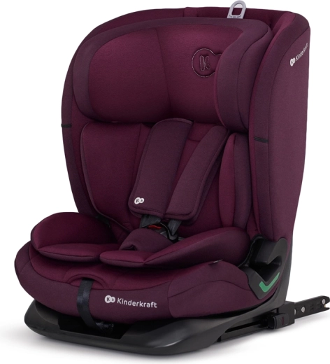Scaun auto Kinderkraft Oneto3 i-Size 76–150 cm cu ISOFIX, Cherry Pearl