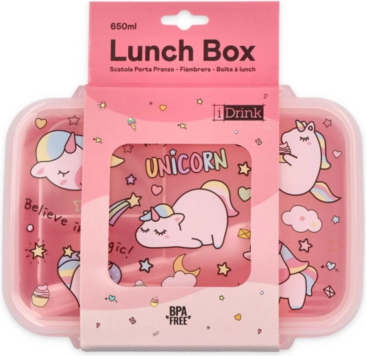 Cutie pentru gustări cu unicorni iTotal 650 ml - 1 bucată