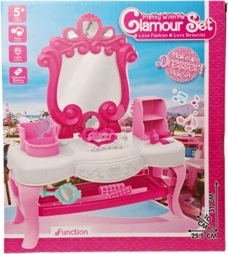 Toaletă pentru copii cu accesorii și oglindă