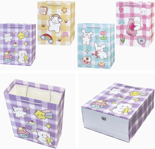 Pungă cadou din hârtie cu personaj desenat 32 × 26 × 12 cm