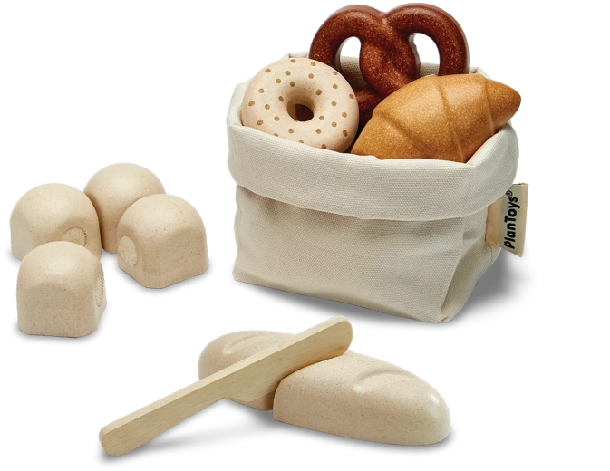 Set din lemn cu produse de panificație PlanToys