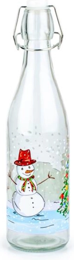 Sticlă de sticlă cu închidere tip clapetă Toro 260 ml – om de zăpadă