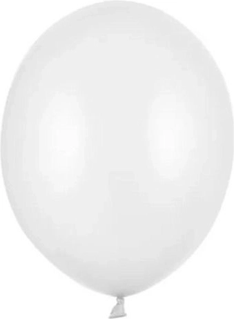 Baloane Strong metalice pure white 30 cm – 50 buc