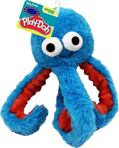 Jucărie de pluș pentru câini caracatiță Hasbro Play-Doh 16,5 cm