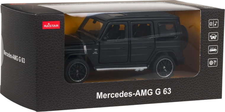 Model metalic 1:32 MERCEDES-AMG G 63 cu funcții, negru – RASTAR