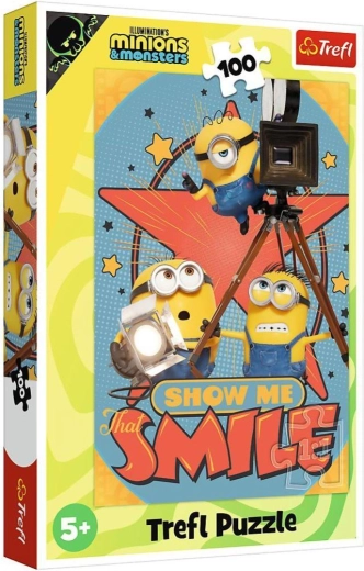 Puzzle Minionii și monștrii 100 de piese 27,5 × 41 cm