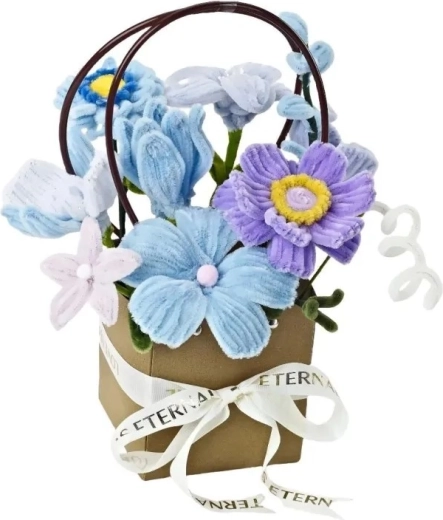 Set creativ DIY pentru realizarea unui buchet de flori pentru copii