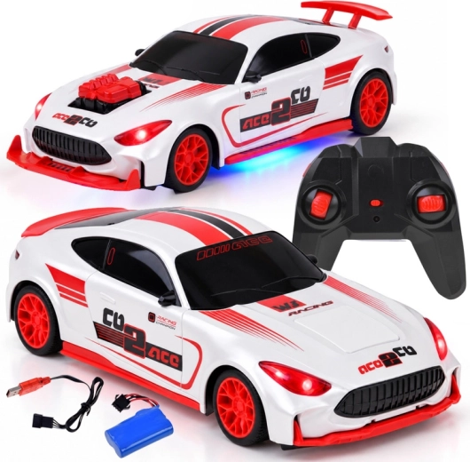 Mașină controlată de la distanță CRAZON 1:16 cu transformare și lumini