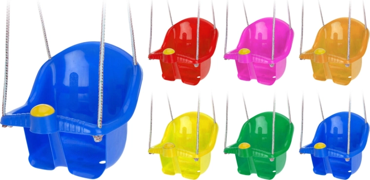 Leagăn suspendat pentru copii cu frânghie – mix de culori