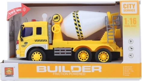 Betonieră auto pentru copii cu baterii, lumini și sunete