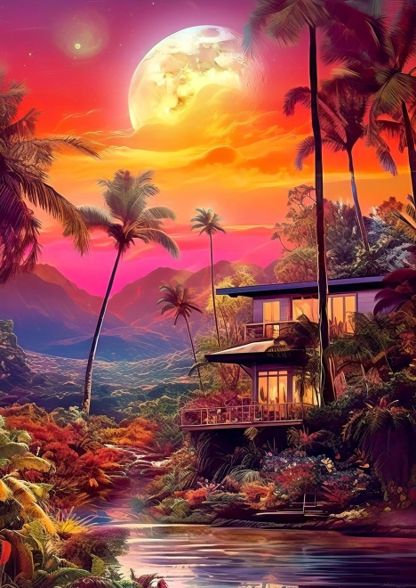 Puzzle Crepuscul fermecător 1000 de piese