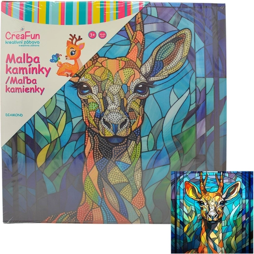 Pictură cu diamante – cerb 30 × 30 cm