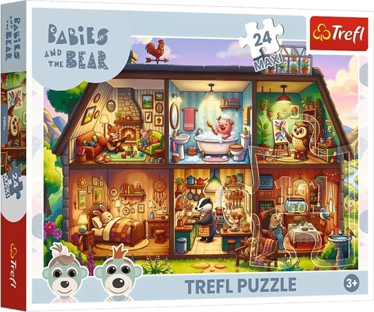 Puzzle maxi pentru copii Povești pufoase, 24 de piese