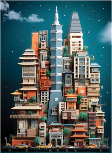 Puzzle Taipei 1000 piese