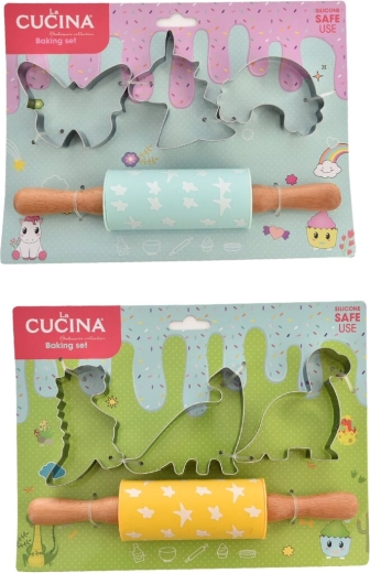 Set de copt pentru copii DINO (4 buc., 2 variante)