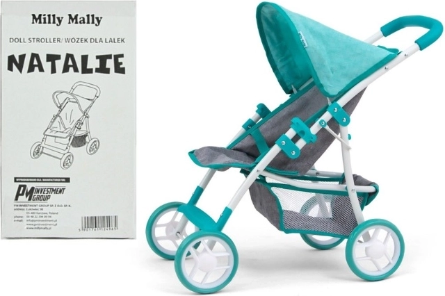 Cărucior pentru păpuși Milly Mally Natalie Prestige Mint